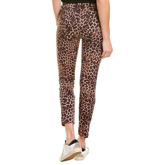 JEN7 by 7 For All Mankind Jeans Brown Leopard Ankle Skinny Jeans 28" Inseam NWT - Picture 2 of 15